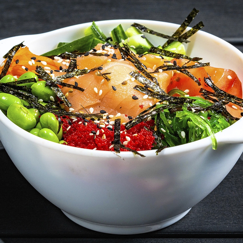 Поке боул с лососем