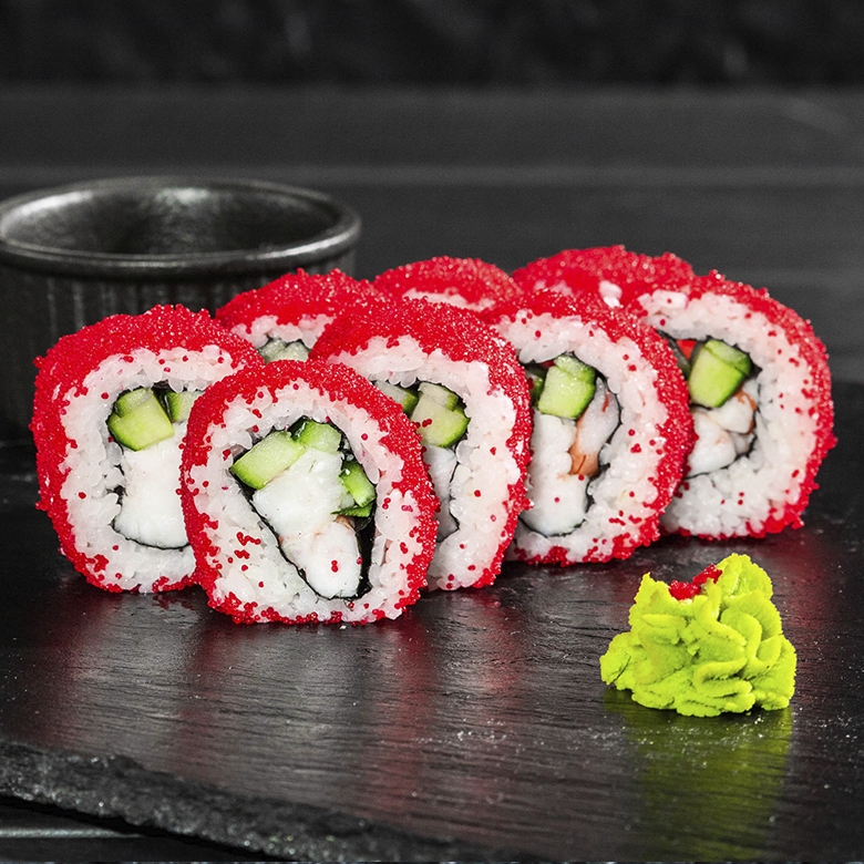 Калифорния с тигровой креветкой